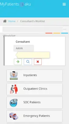 MyPatients@aku android App screenshot 2